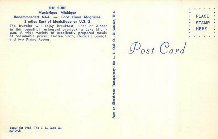 The Surf - Old Postcard